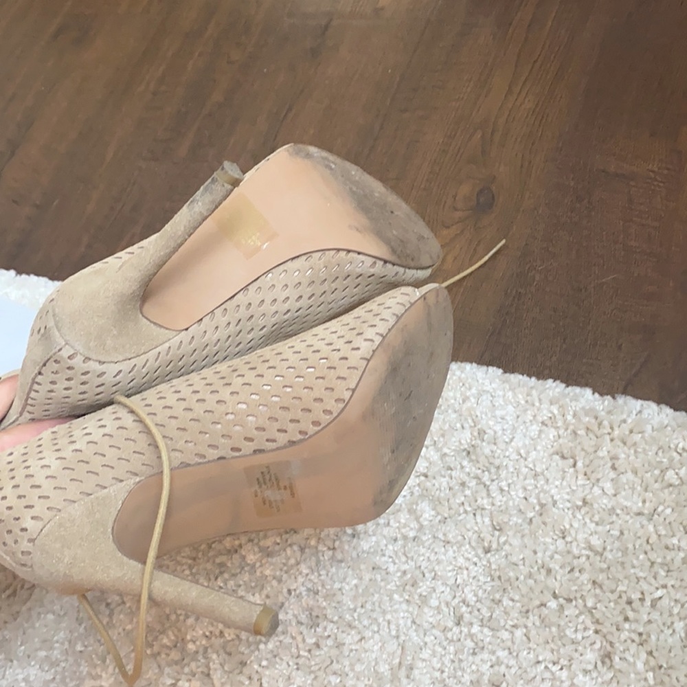 Steve Madden Women's Forsaken Caged Peep-Toe View 4